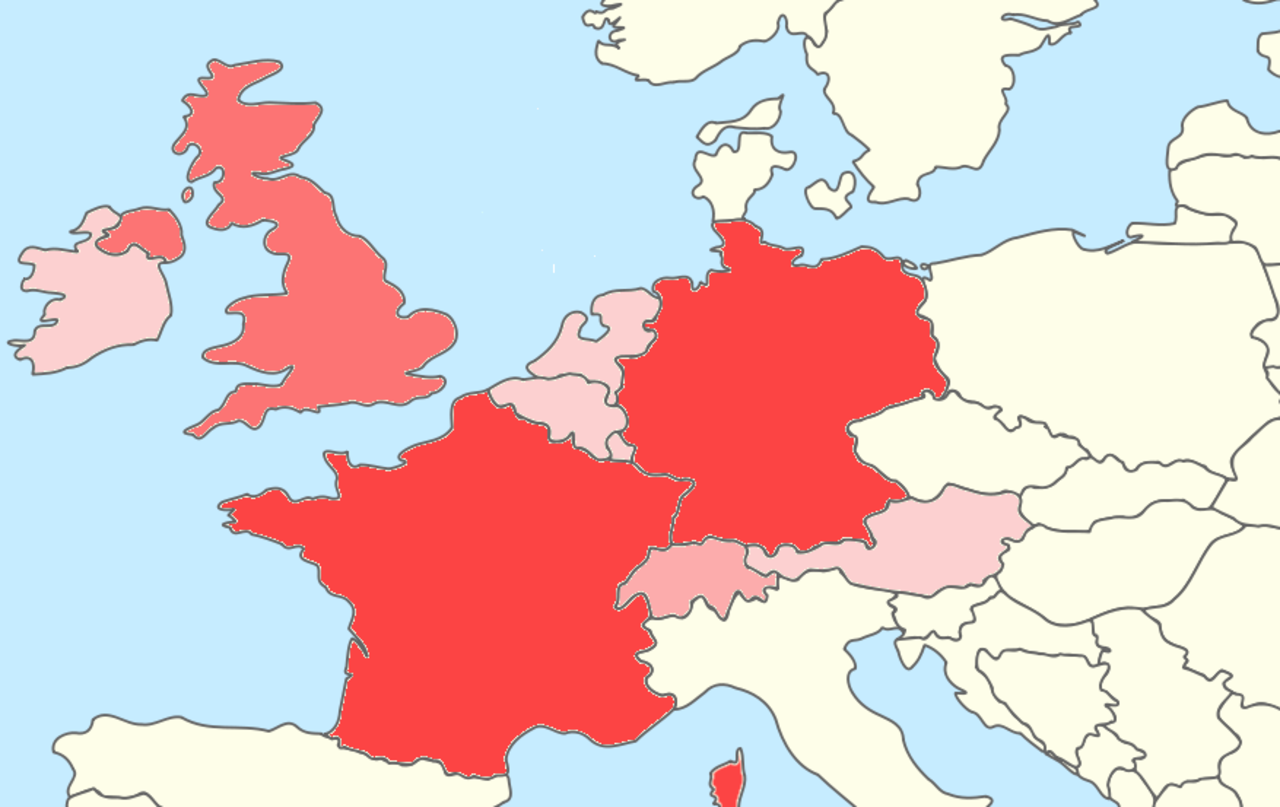 Западные страны беларусь. Западная Европа Европа. Районы Западной Европы. Австрия Западная Европа. Western Европа.