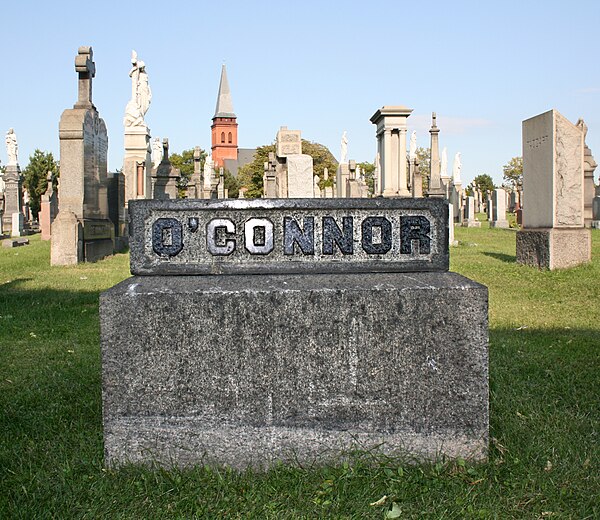 O'Connor's gravestone