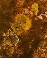 Willandra Lakes with LM1 (red) and LM3 (blue).PNG