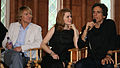 Owen Wilson, Amy Adams and Ben Stiller at a panel promoting Night at the Museum: Battle of the Smithsonian.