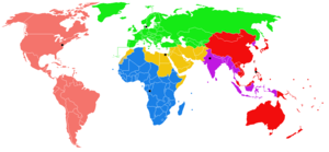 World Health Organization Regions.