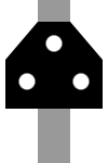 Ersatzsignal im H/V-Signalsystem (links) und Ks-/Hl-Signalsystem (rechts)