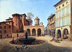 Place de la fontaine de Gaillac (Griffoul) - Firmin Salabert - Musée des Beaux-Arts de Gaillac
