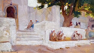 Devant la Mosquée - Albert Aublet - Musée des Beaux Arts de Narbonne