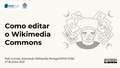 Como editar o Wikimedia Commons