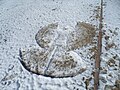 Ángel de Nieve en Chihuahua.