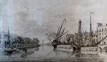 Louis-François Cassas : Quimper en 1777 (dessin).