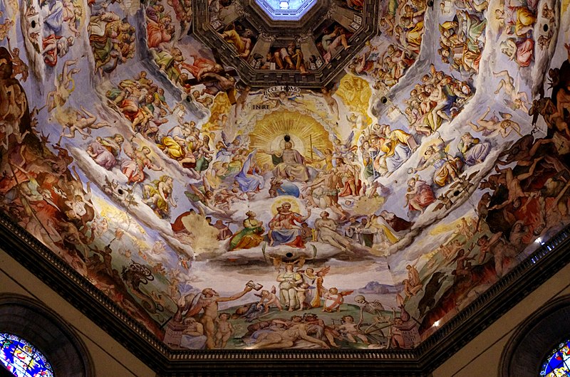 File:03 2015 Giudizio Universale-Cristo-Giorgio Vasari-Federico Zuccari-Cupola-Santa Maria del Fiore (Firenze) Photo Paolo Villa FOTO9275bis.JPG