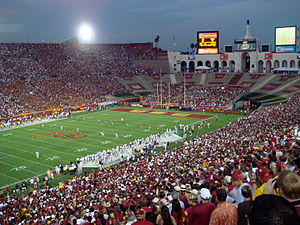 Spiel der USC Trojans gegen die Idaho Vandals (38:10) am 1. September 2007