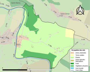 Mappa a colori che mostra l'uso del suolo.