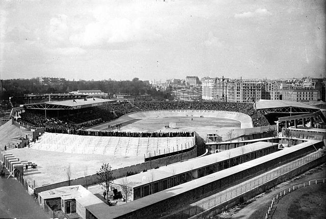 The old Parc des Princes in Paris, which in Anquetil's time served as the finish of the Grand Prix des Nations, a time trial race which Anquetil won a