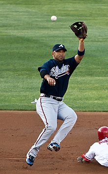 Alex Gonzalez hit a walk-off solo home run in the twelfth inning of Game 4 to even the series at two games apiece for the Marlins. 1ST Alex Gonzalez.jpg