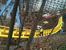 Skyrush under construction. 2012 Skyrush 443.jpg