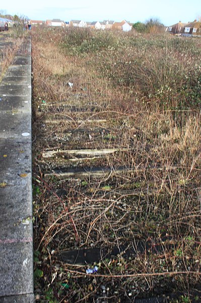 File:2015 at Severn Beach station - lifted main line.JPG