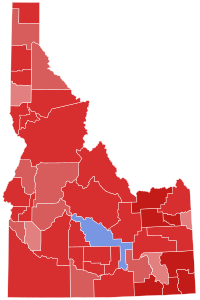 2016 United States Senate election in Idaho results map by county.svg