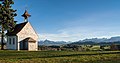 * Nomination Herz Jesu Chapel near Rückholz, Bavaria in front of the Alps --PtrQs 01:02, 3 February 2018 (UTC) * Promotion Good quality. --Ermell 08:04, 3 February 2018 (UTC)