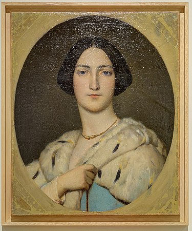 Portrait de jeune femme, par Jules De Vignon.