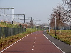 Almere Stad, Streckenabschnitt entlang des Odeonparks