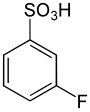 Structure of 3-fluorobenzenesulfonic acid