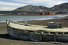 Remains from the Norwegian whaling station in Whalers Bay