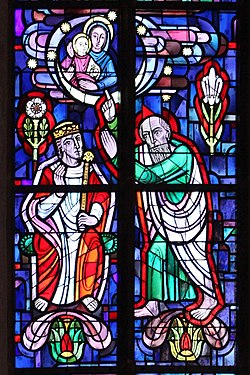 König David (linkes Chorfenster Mitte)