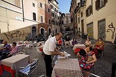 A street café, Rome, Italy