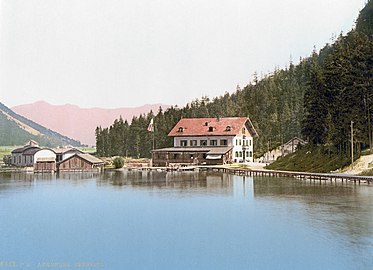 Eben am Achensee mit Seespitz, um 1900