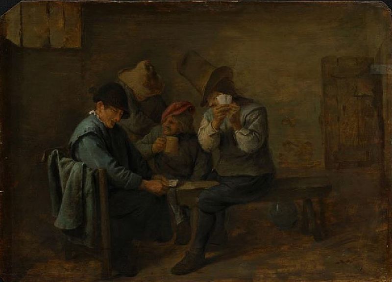 File:Adriaen Brouwer - Peasants playing cards.JPG