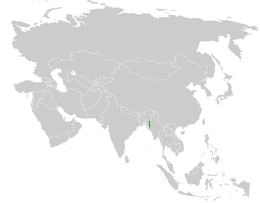 Aegithalos sharpei distribution map.png
