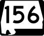 Маркер State Route 156 