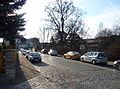 Dohnaer Straße von Altstrehlen aus gesehen