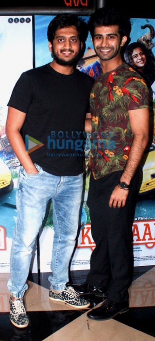 Amey Wagh (left) at special screening of 'Karwaan'