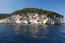 Cliffs on the island