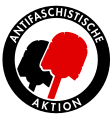 トイレブラシのロゴ。ハンブルクの危険地帯に関する論争で、トイレブラシは抵抗の象徴となり、ARDナイトマガジンの放送に始まり、ソーシャルメディアや街頭抗議で使用された。(2014年 ドイツ)