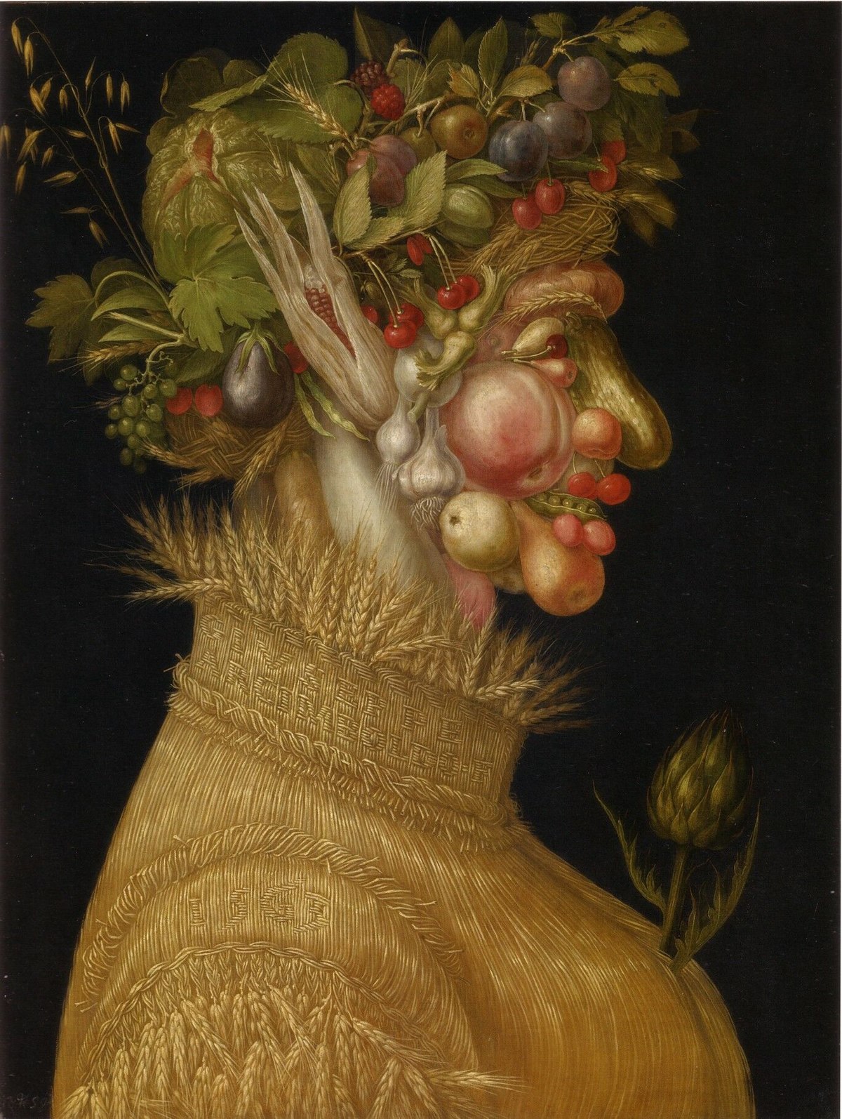 Synesthesia in art, Giuseppe Arcimboldo, Summer, 1563, Kunsthistorisches Museum, Vienna, Austria.