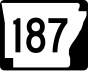 Marqueur de l'autoroute 187