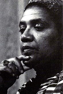 Audre Lorde wrote about postcolonial feminism and race. Audre Lorde.jpg