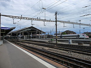 Bahnhof Lausanne: Lage, Geschichte, Architektur