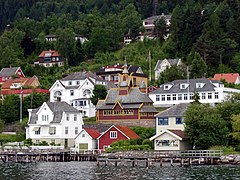 Balestrand; view towards St. Olaf's Church