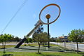 Het grootste tennisracket ter wereld (13,8 meter)