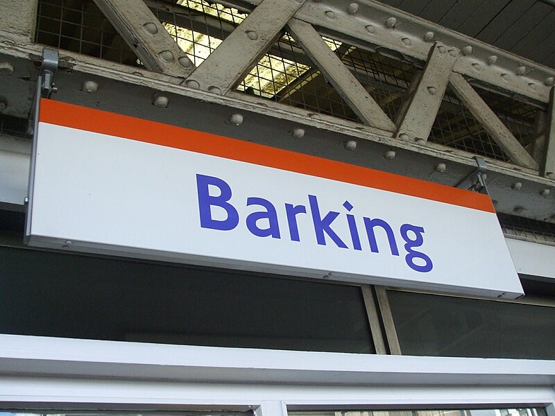 File:Barking station London Overground signage.JPG