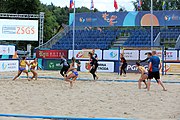 Deutsch: Beachhandball Europameisterschaften 2019 (Beach handball Euro); Tag 3: 4. Juli 2019 – Frauen, Hauptrunde Gruppe II, Deutschland-Spanien 1:2 (18:24, 24:14, 8:9) English: Beach handball Euro; Day 3: 4 July 2019 – Women Main Round Group II – Germany-Spain 1:2 (18:24, 24:14, 8:9)