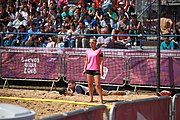 Deutsch: Beachhandball bei den Olympischen Jugendspielen 2018 in Buenos Aires; Tag 7, 13. Oktober 2018; Jungen, Halbfinale – Spanien-Kroatien 2:1 English: Beach handball at the 2018 Summer Youth Olympics in Buenos Aires at 13 October 2018 – Boys Semifinal – Spain-Croatia 2:1 Español: Handball de playa en los Juegos Olimpicos de la Juventud Buenos Aires 2018 en 13 de octubre de 2018 – Semifinales de chicos - España-Croacia 2:1