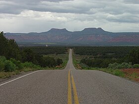 Widok z autostrady Utah 261 (południe).