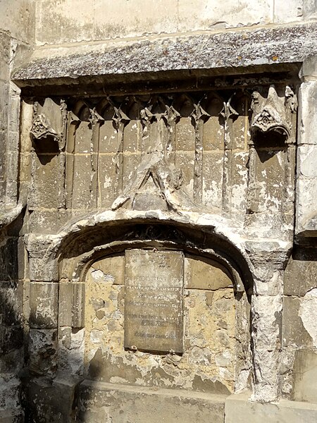 File:Beauvais (60), église Notre-Dame de Marissel, bas-côté sud, porte bouchée de la 3e travée 2.jpg