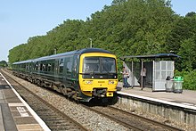 A Class 166 arrives at Bedminster working a Weston-super-Mare service