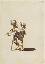 Thumbnail for File:Beggar with a Staff in His Left Hand, from Images of Spain Album (F), 70 MET DT212581.jpg