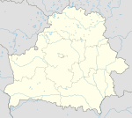 Koroljov på en karta över Belarus