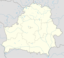 Localização de Slutsk no mapa da Bielorrússia.