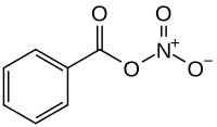 Structural formula of benzoyl nitrate